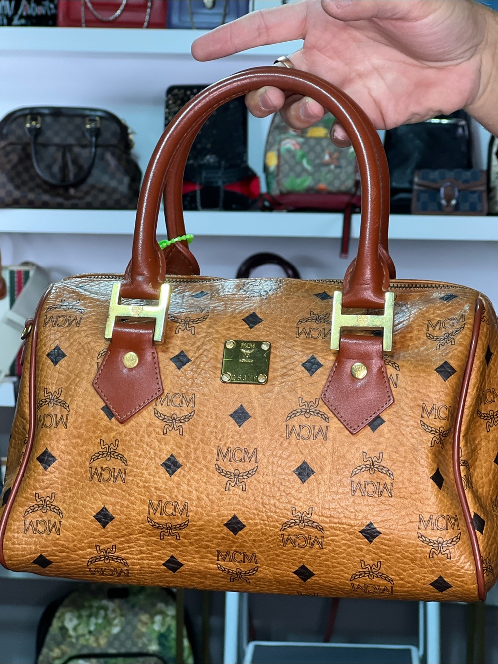 MCM Boston Bag w/ D Rings